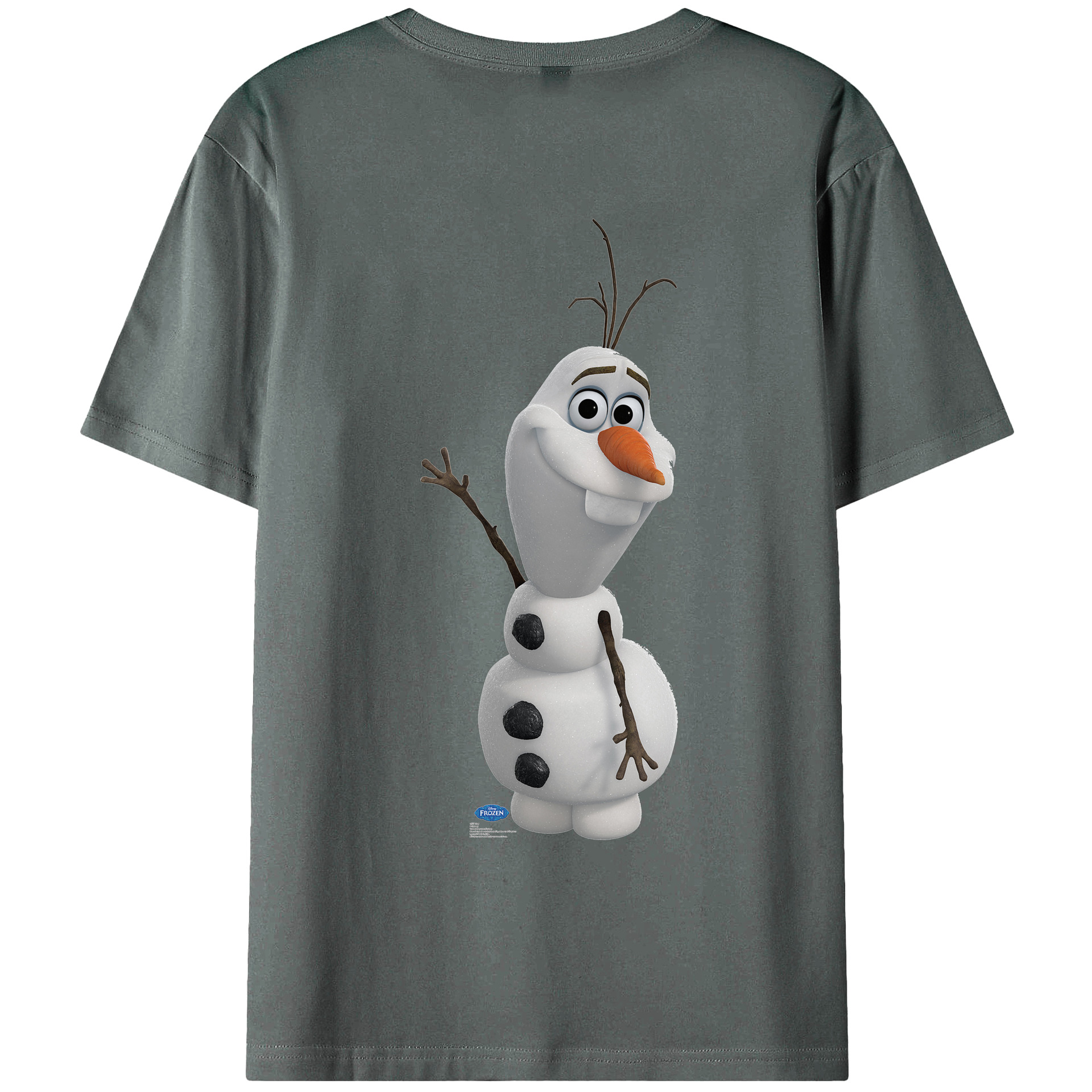 （画像用） アナと雪の女王 アンナ エルサ Frozen Anna Elsa 綿100％ メンズ半袖Tシャツ（バックプリント） 通気性